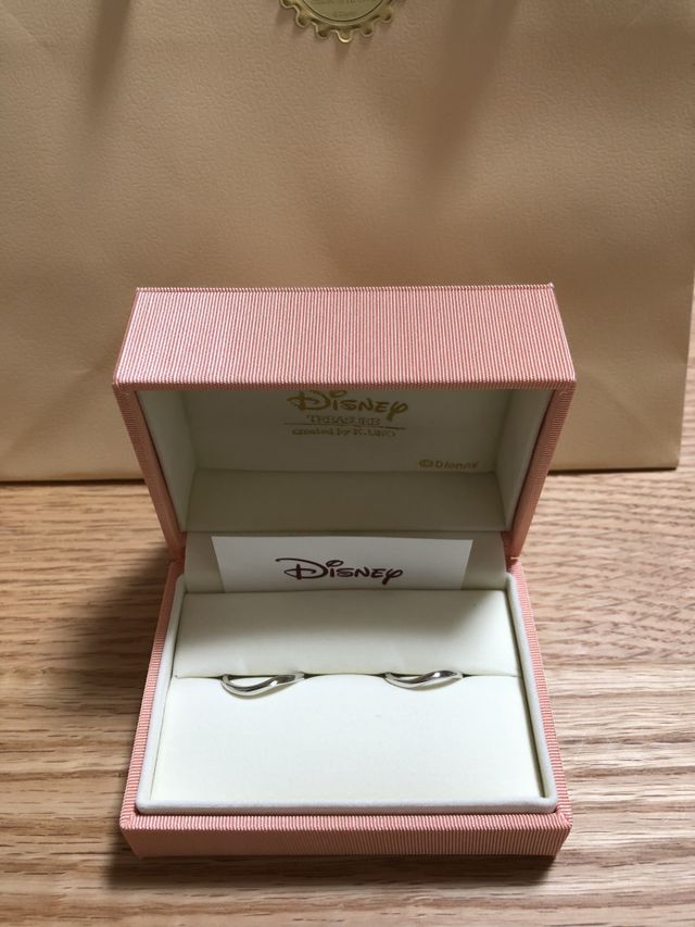 内側にディズニーキャラクターのシルエットも刻印されています。