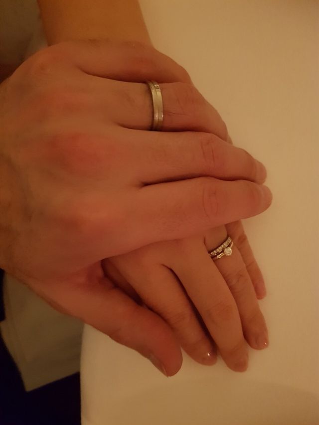 結婚式のディナーにて