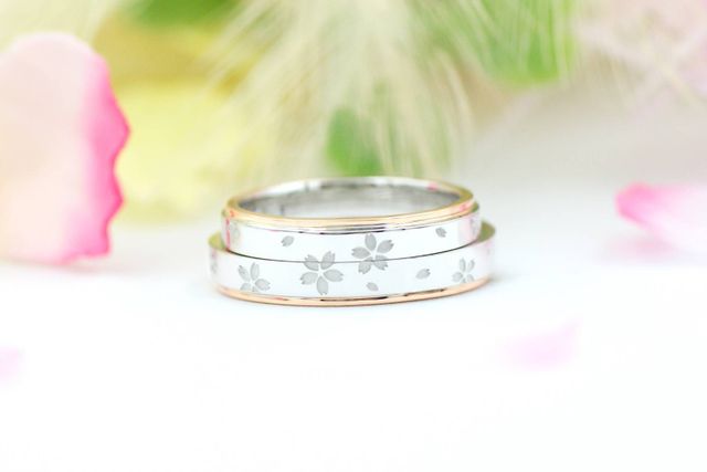 名前に入ってる桜をデザインに取り入れてもらいました！