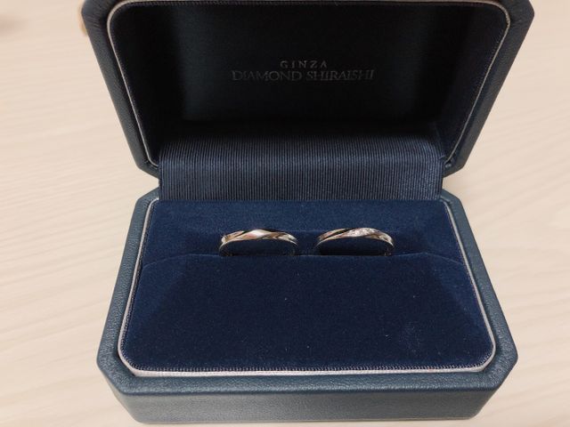 指の太さが旦那と同じだったため、全く同じ形のものを購入！！