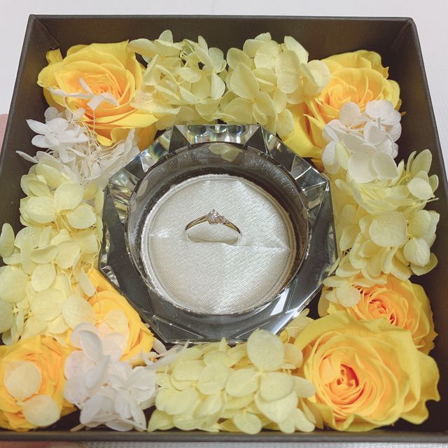 フラワーボックスに入れると可愛くてずっと眺められます♥