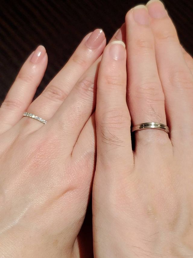 2人の印象にピッタリな良い指輪でした