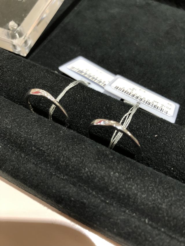 左男性、右女性の指輪