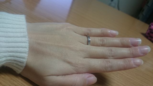 プラチナ×ピンクゴールド×ダイヤです。