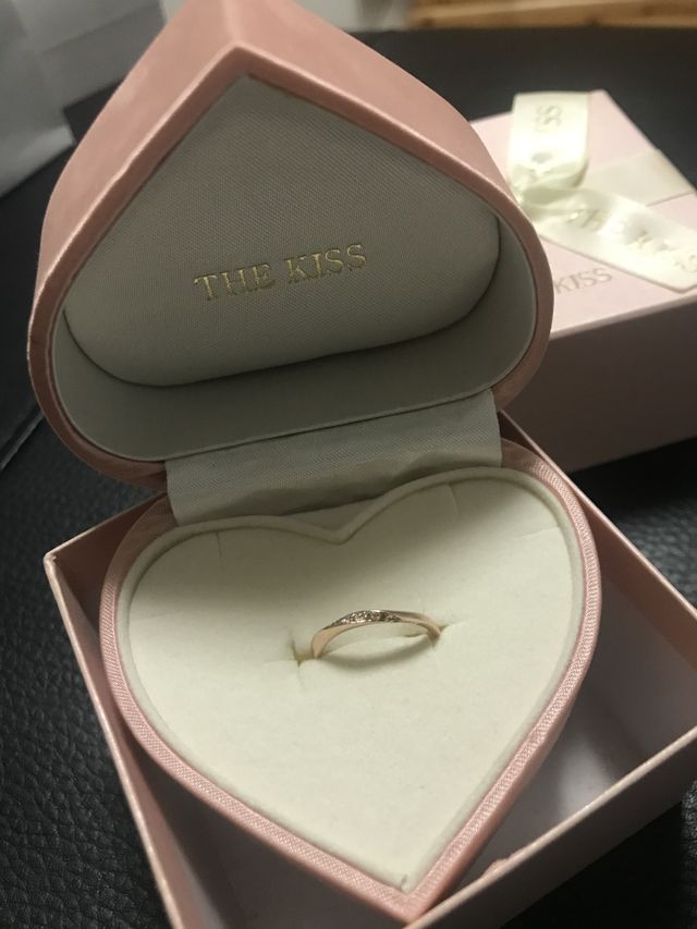 オプションでピンクのハートボックスに入れてくださいました