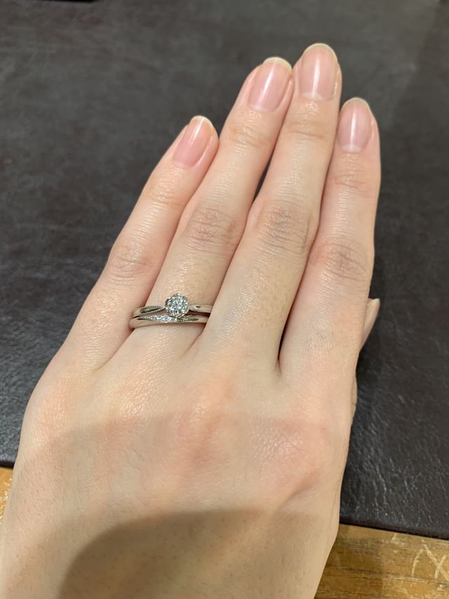 婚約指輪と結婚指輪を購入しました。