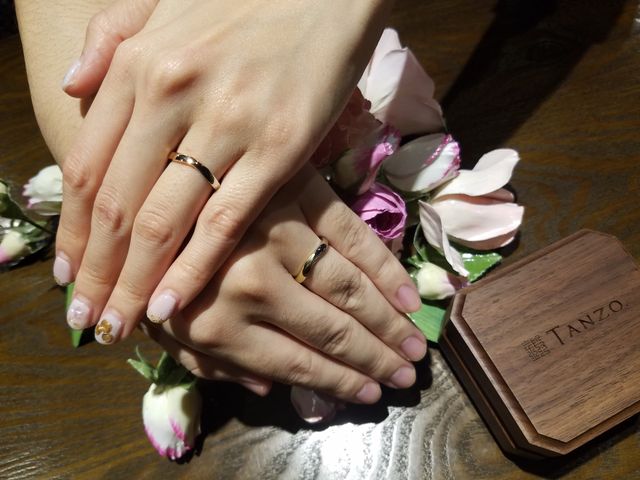 イメージ通りの指輪を職人に作成してもらい、待望の完成！