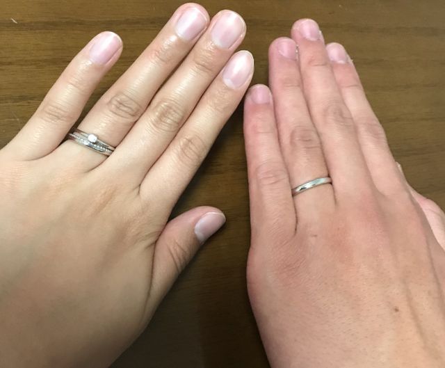 夫婦の結婚指輪です。