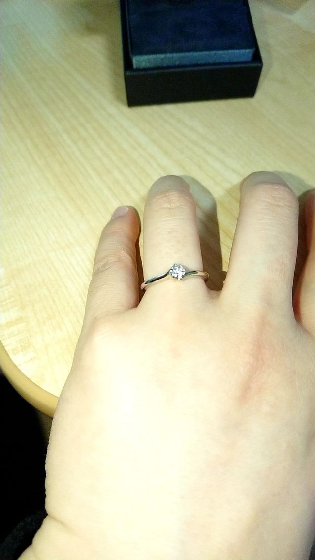 Ｄのクラリティにしているため輝きがキレイです❗