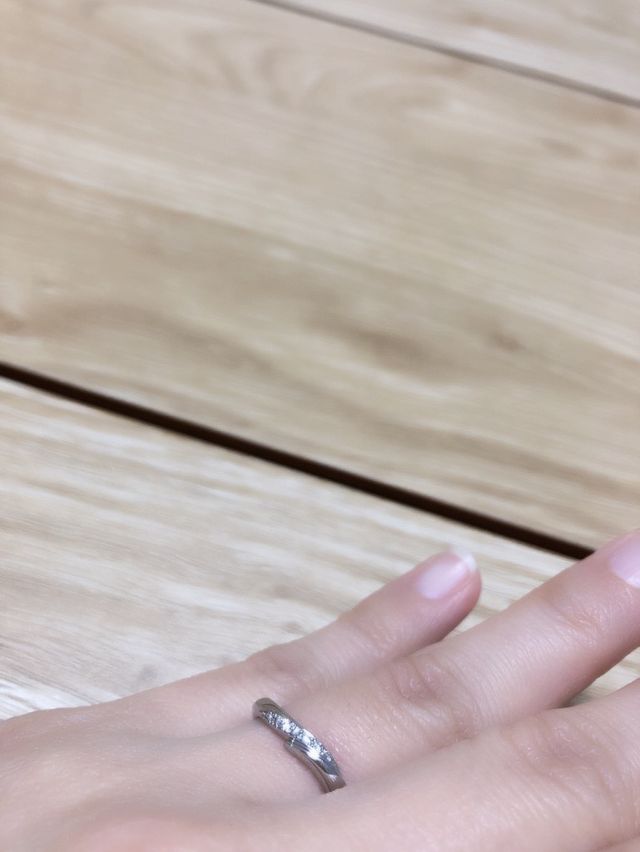 受け取った日に記念に自宅にて