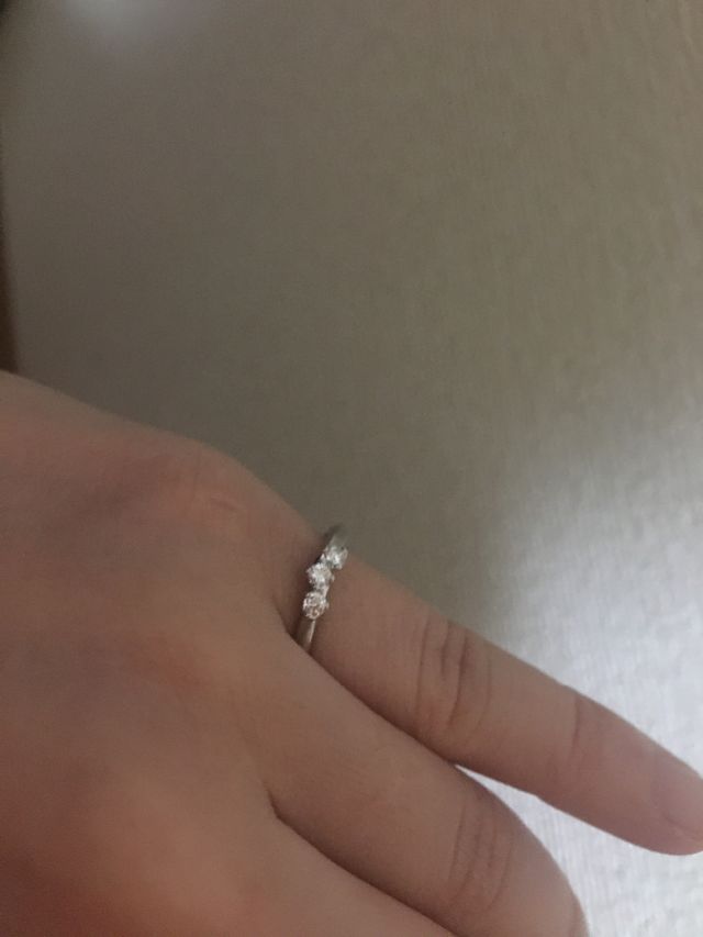 薬指用で購入しましたが浮腫んでいたので小指に付け投稿してます