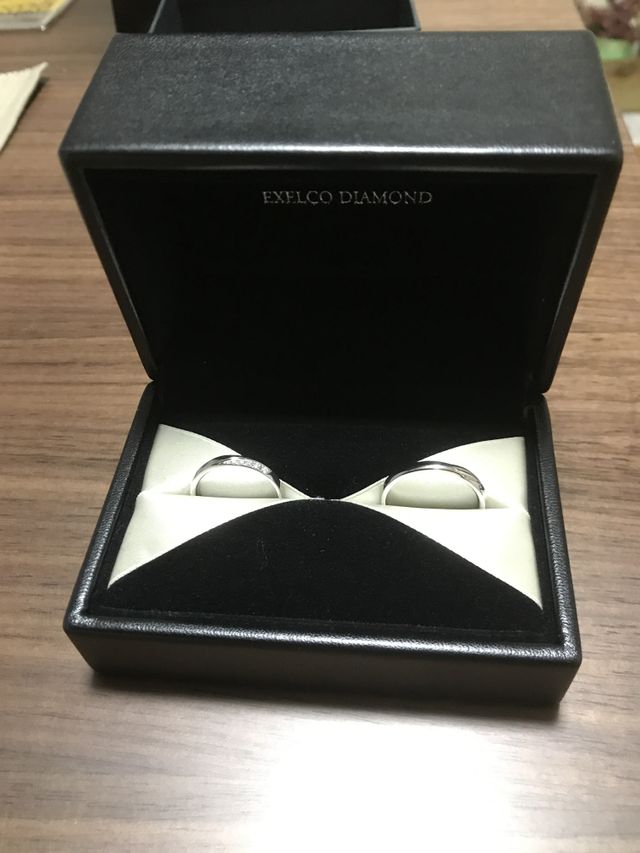 購入した指輪が無事できあがりました。