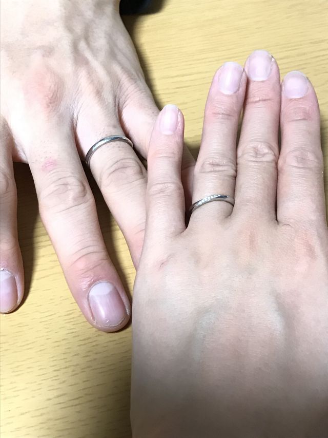 2019years modelをペアで結婚指輪で購入しました