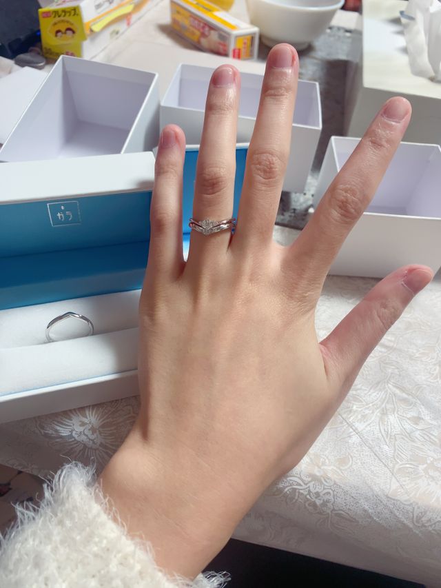 くっつけられて、一つように見えます