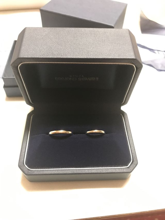 結婚指輪です。