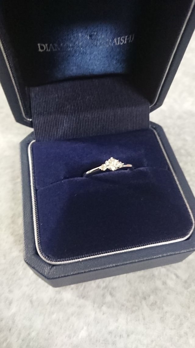 リングケースに収納した様子です。