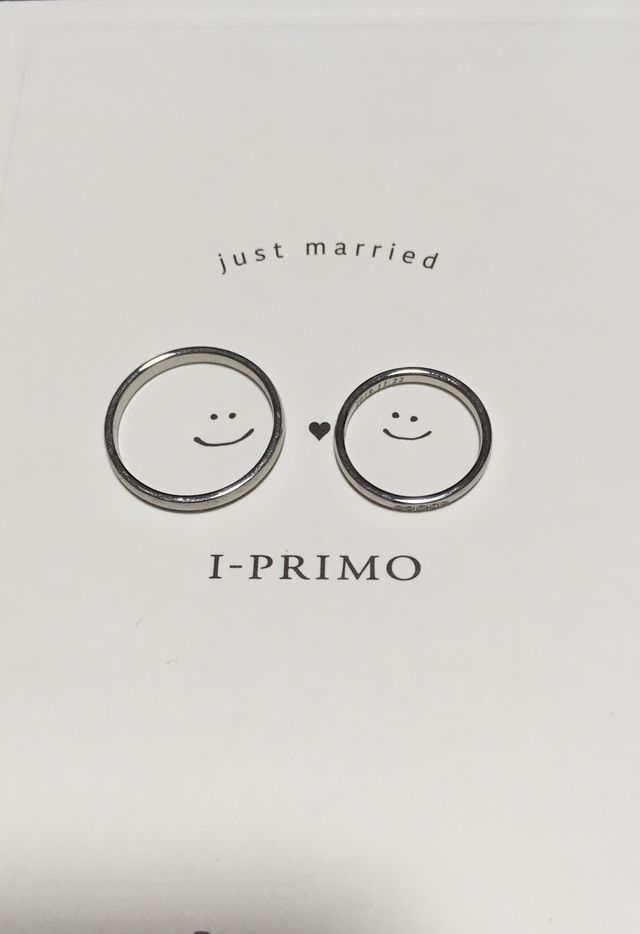 結婚指輪です。