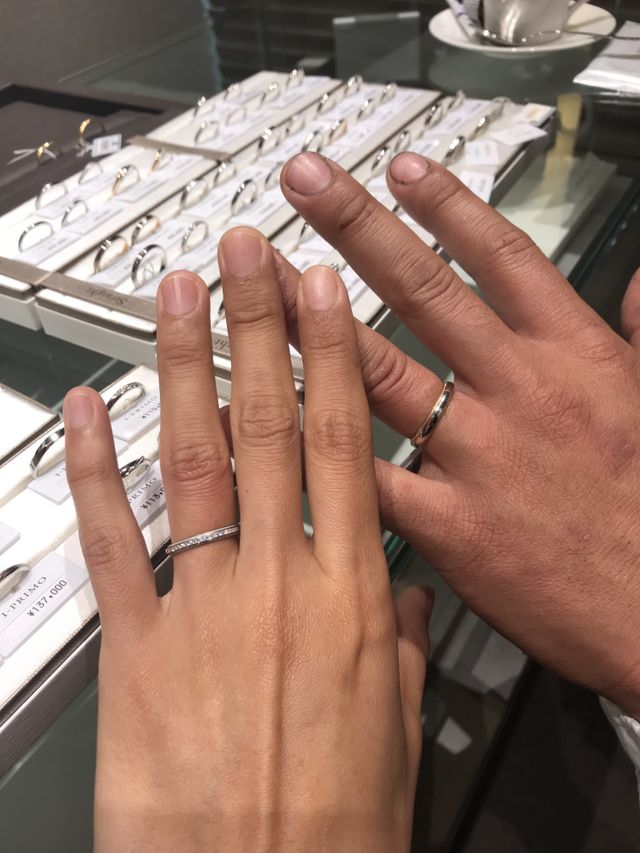 ミルがとてもきれいでステキな指輪を選ぶことが出来ました！