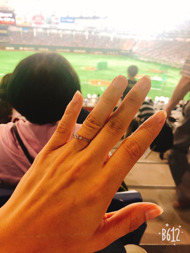 野球観戦の際につけて行った写真です。