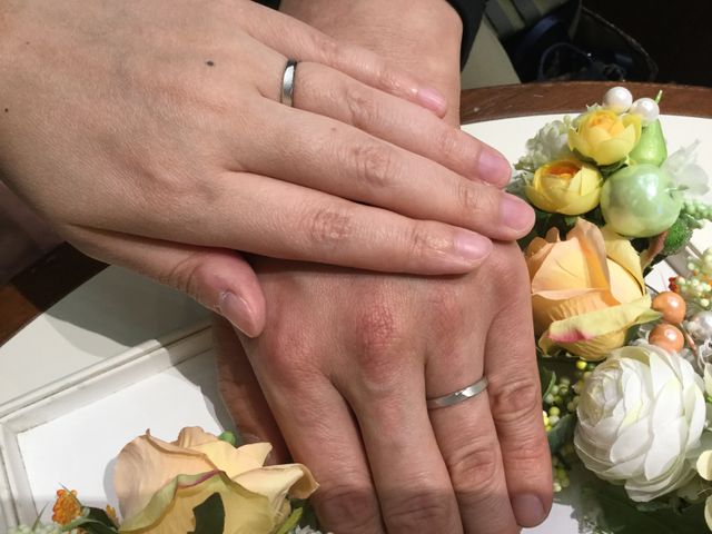 主人と撮りました