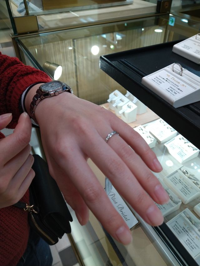 パイロットブライダルドリームダイヤ付