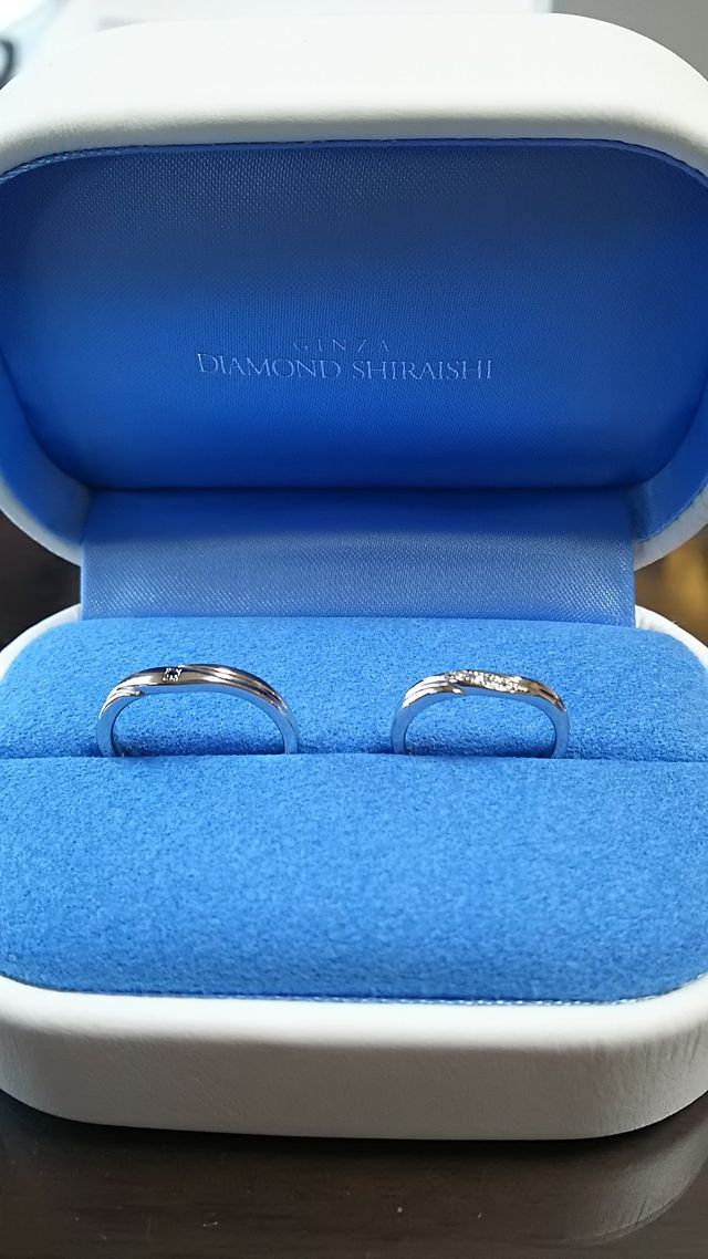 購入したマリッジリングです。