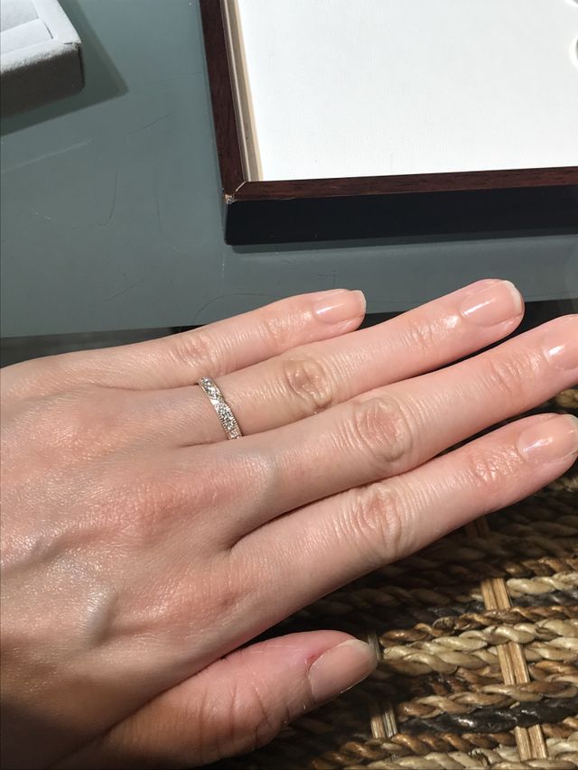 ハーフエタニティバージョン
桜加工とミルウチオプション