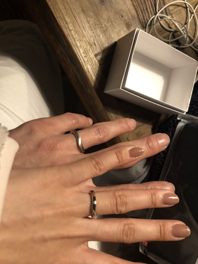 初めて装着したときの写真です。