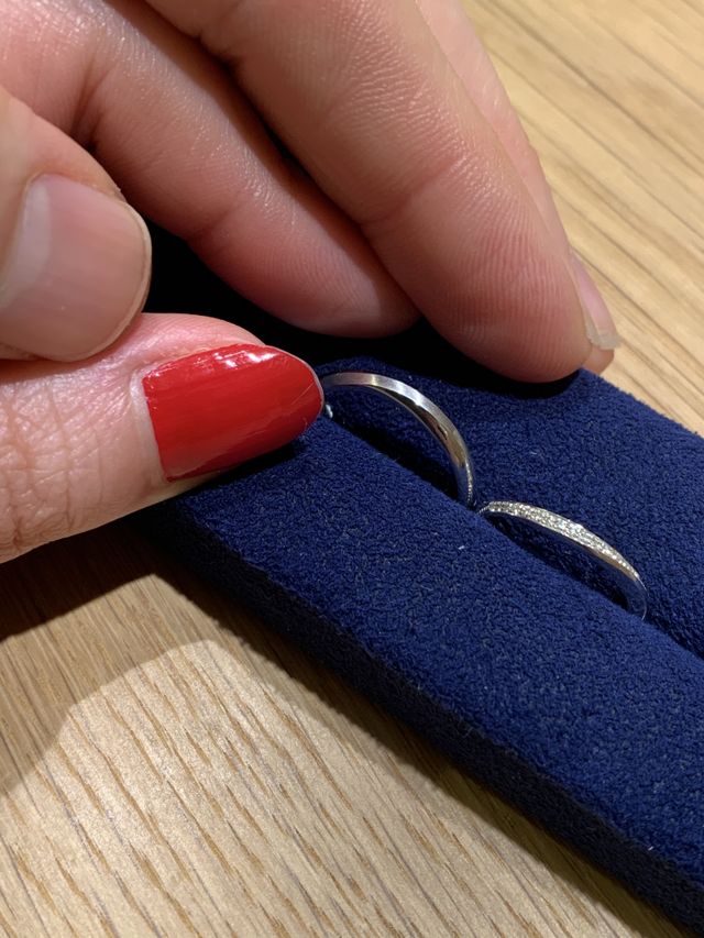 2人で2人ともが似合うものを選べて、とても嬉しかったです。