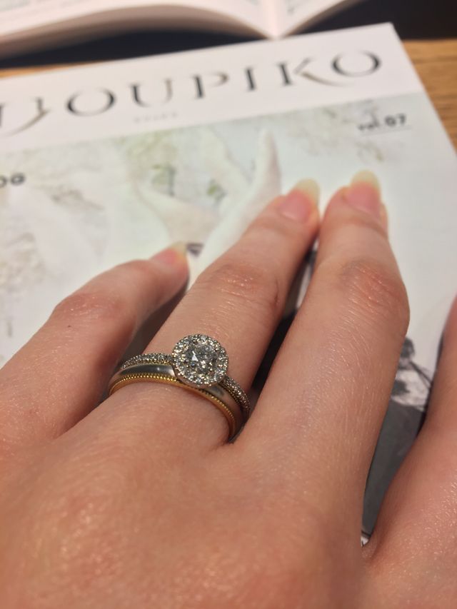 エンゲージもマリッジも、シンプルすぎずおしゃれでした。