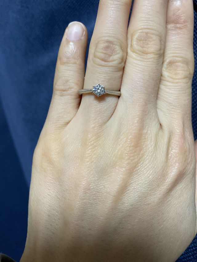 ミル打ちがシンプルながら可愛い