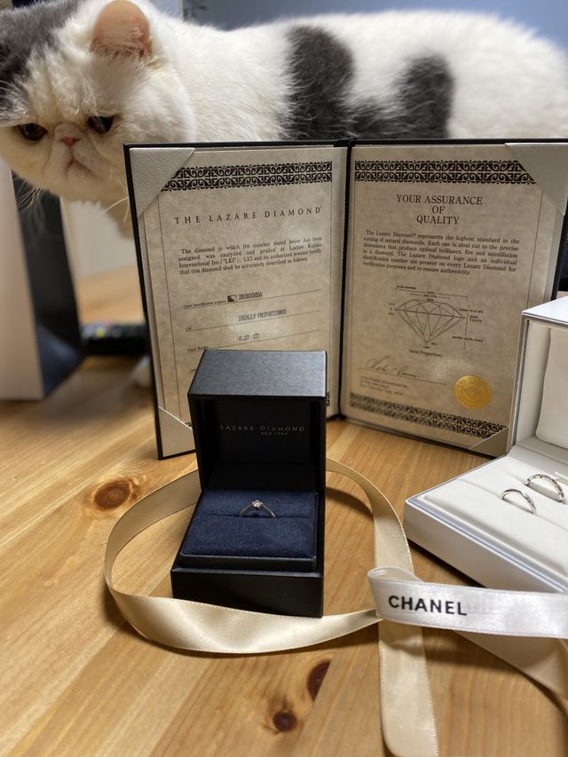 黒のボックスの指輪がラザールで購入した物です。