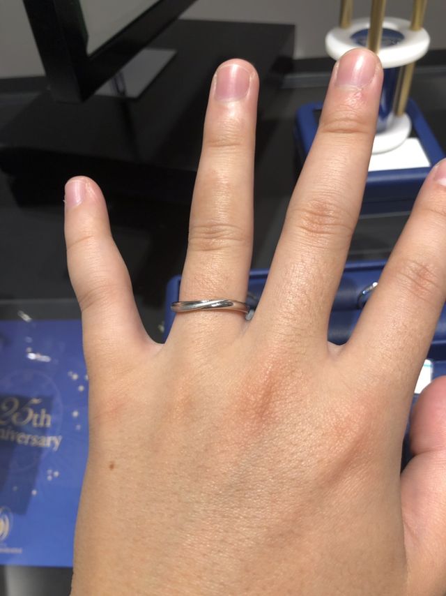 男性用の指輪、着用時