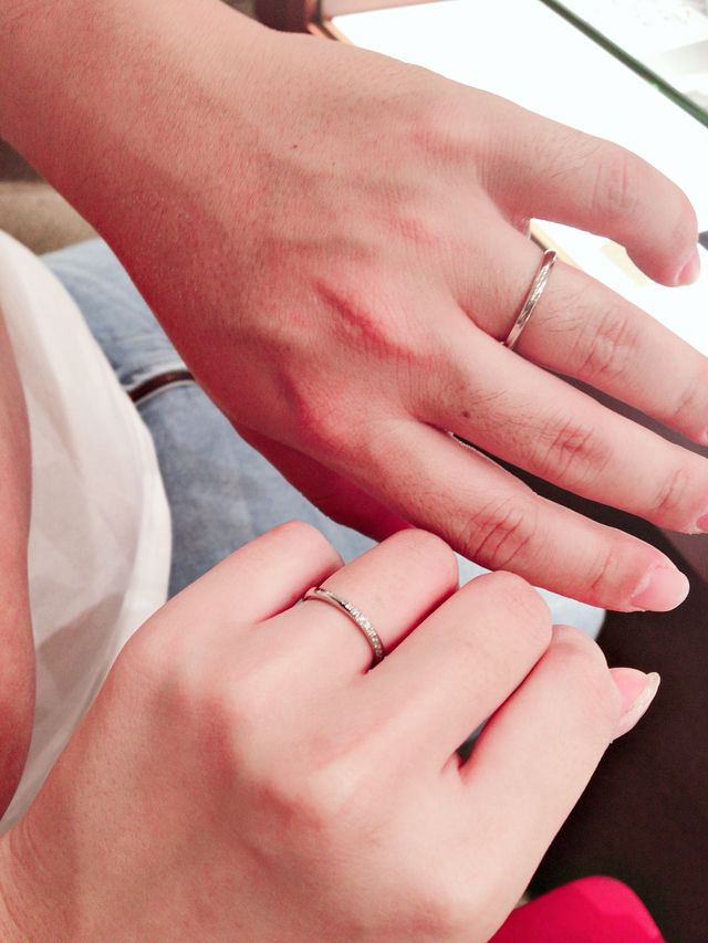結婚指輪です。