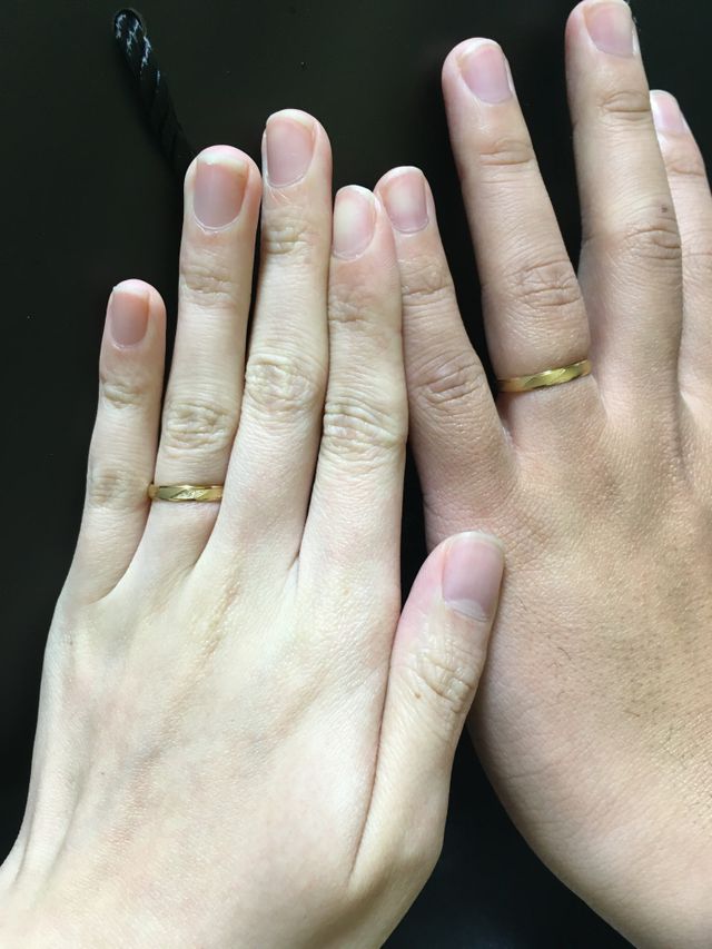 結婚指輪を身に付けました