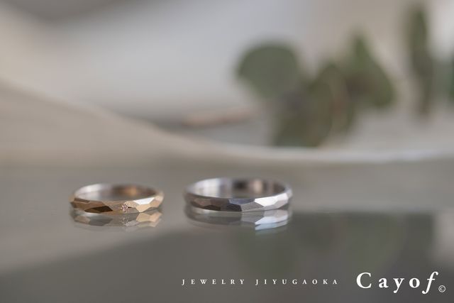 指輪完成後に撮って頂いた写真