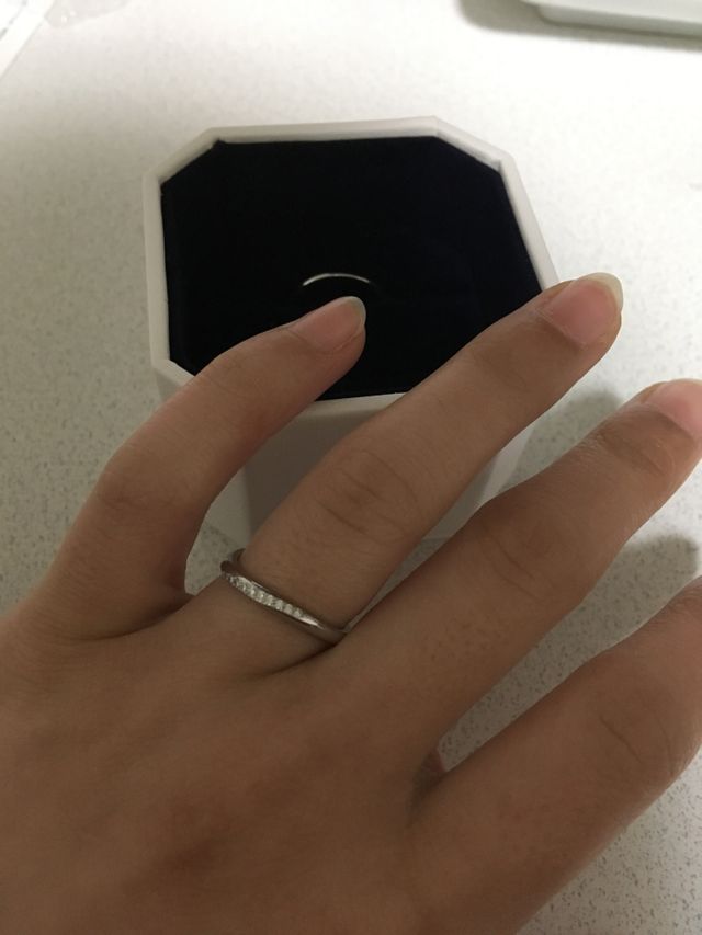 着用した写真です。ウェーブの感じがあまりわかりませんが…