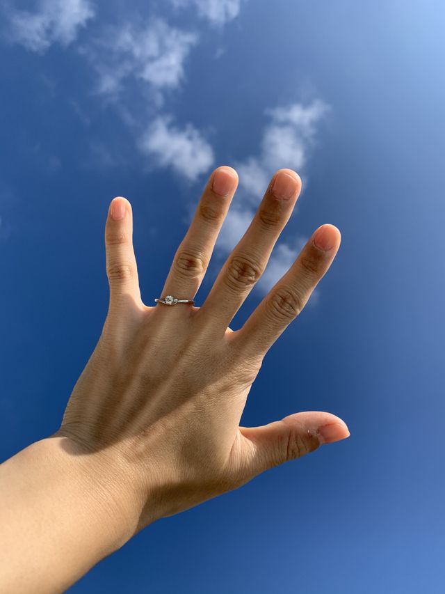 プロポーズした石垣島の空と撮った写真です。