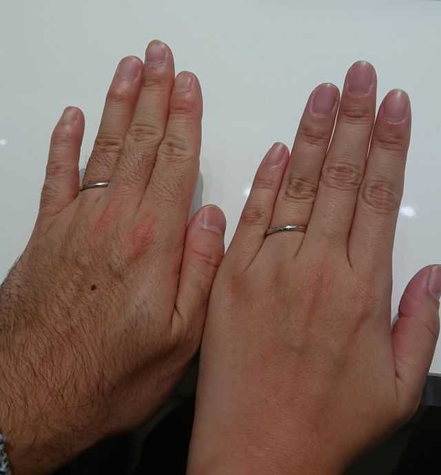 試着時の写真です