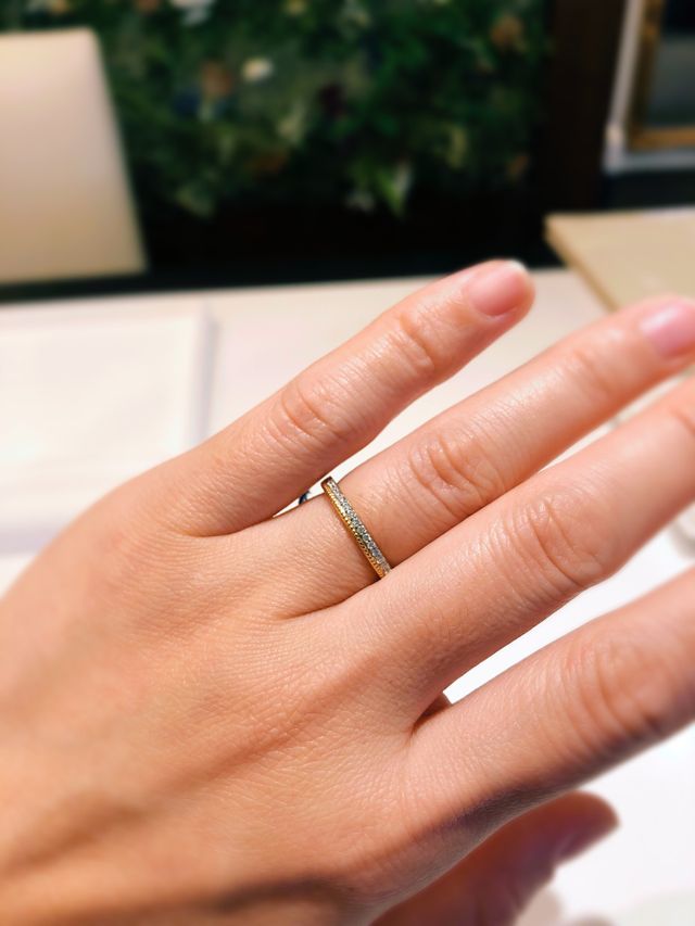 店舗で試着した時の写真