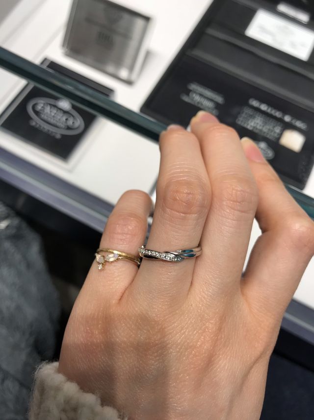 嫁のベルファビオラの試着画像です。