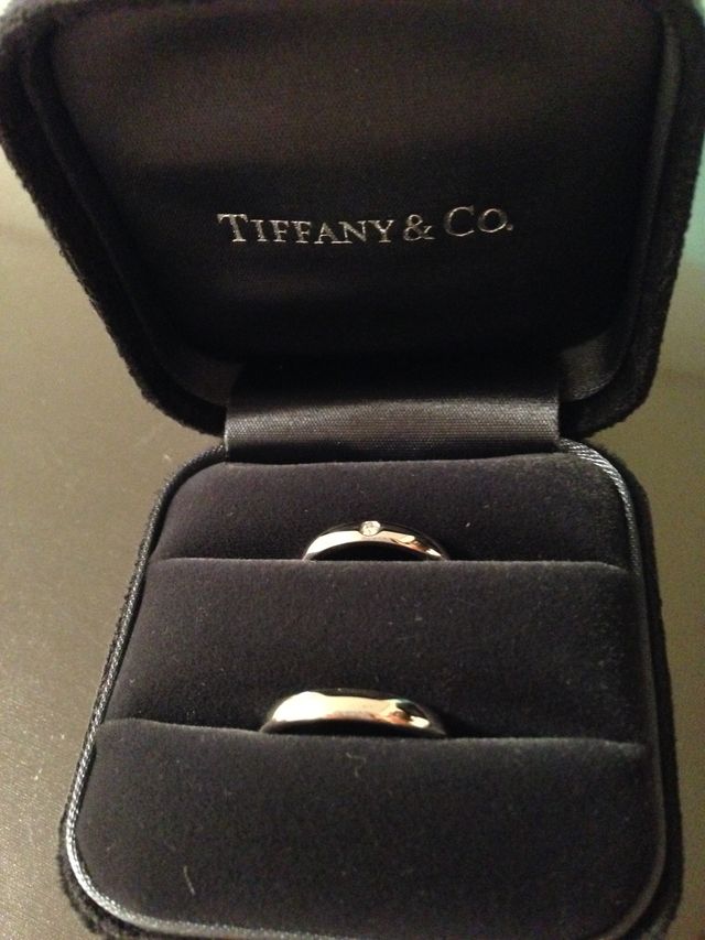購入した結婚指輪。