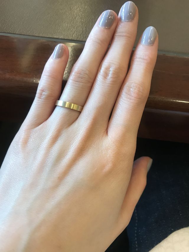 少し太めのデザインがお気に入りです！