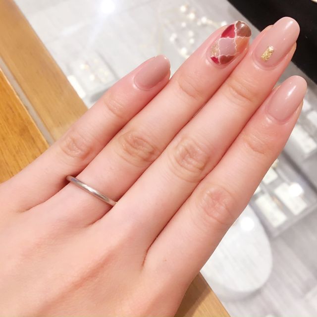 華奢なデザインが可愛かったです。