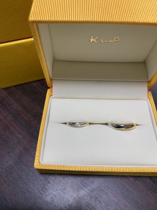 結婚指輪です。一生に一度なのでこだわりました。