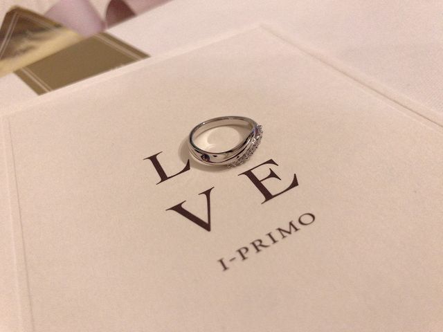 婚約指輪が文字になりました！