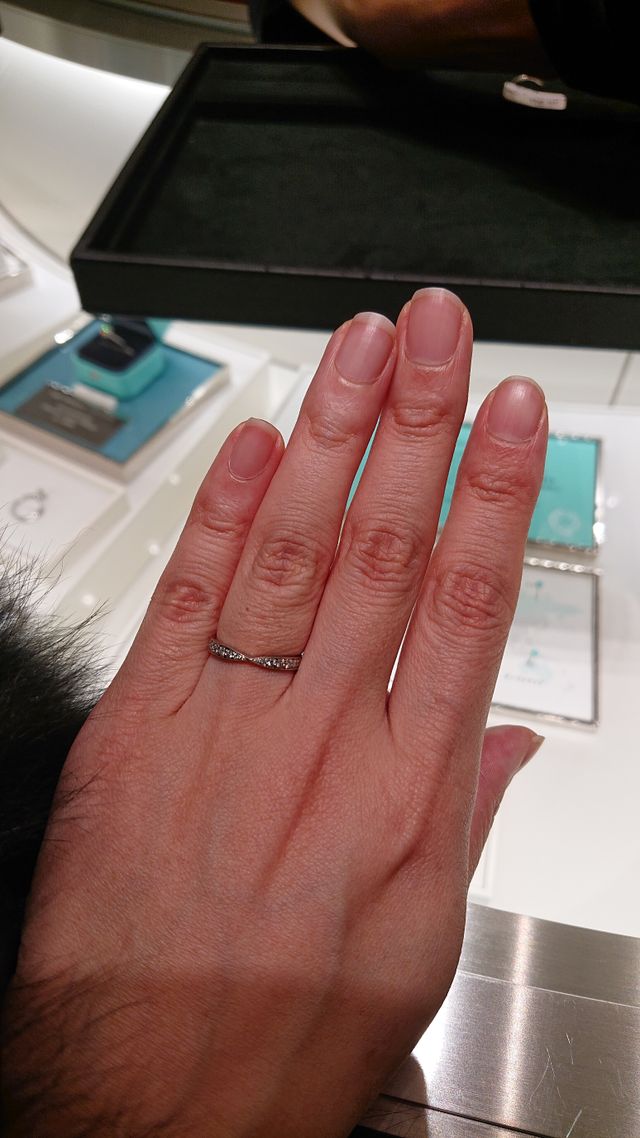 ハーモニーのダイアモンド付き