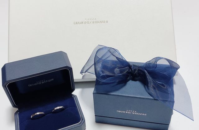 ペアの指輪と購入時していたキャンペーンで頂いたフォトフレーム