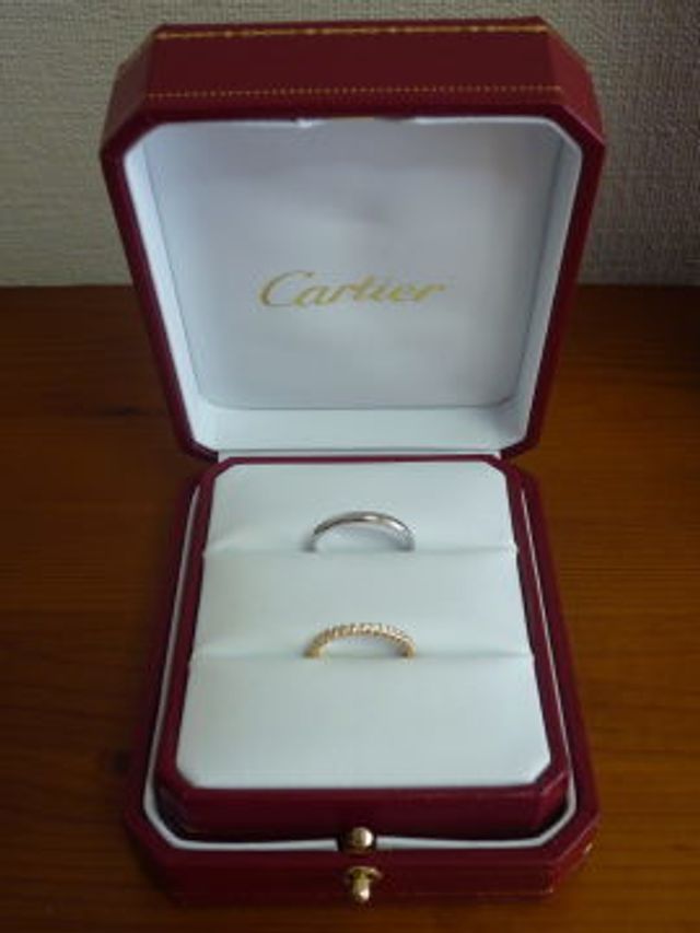ペアで入れる事が出来るカルティエのBOXが素敵