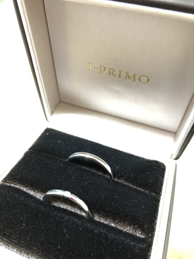 指輪を購入した際の写真です。